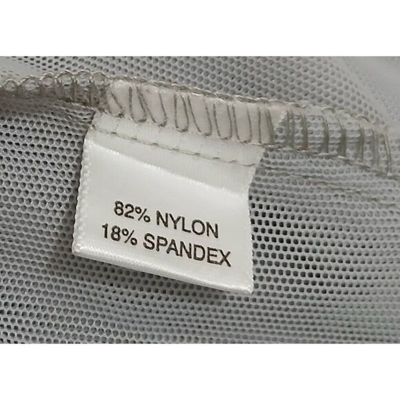 A'nue ligne usa womens medium long mesh sheer longsleeve top nylon tunic - Picture 8 of 9